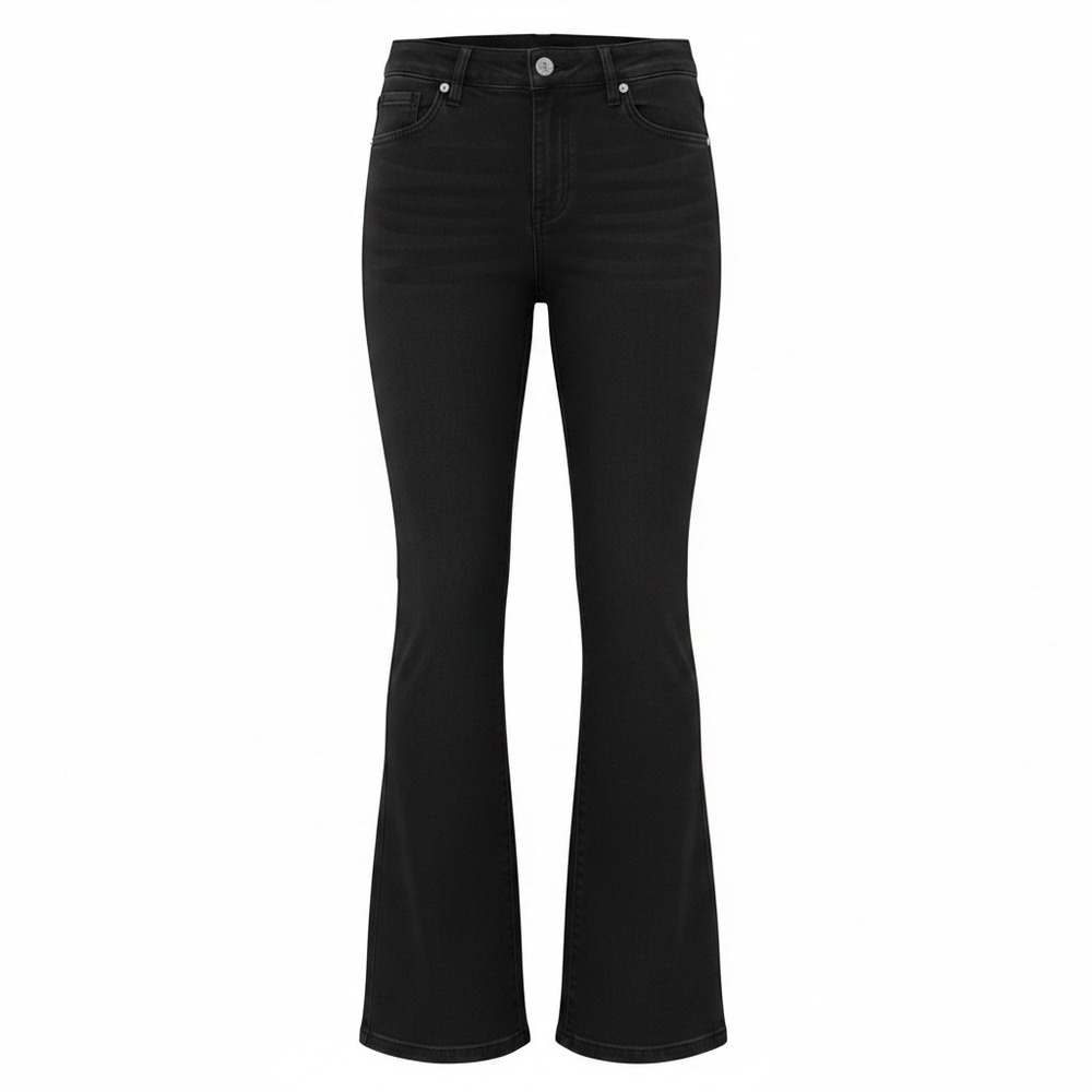 JUST USA Womens Low Rise Bell Bottom Jeans Black Size 29 Flare Denim Pants